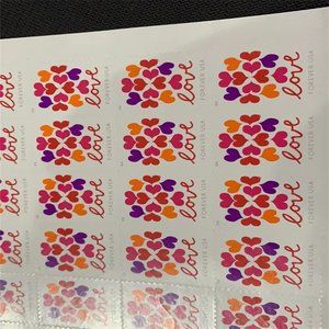 USPS Hearts Blossom Love Forever Stamp - Wedding, Celebration, Graduation